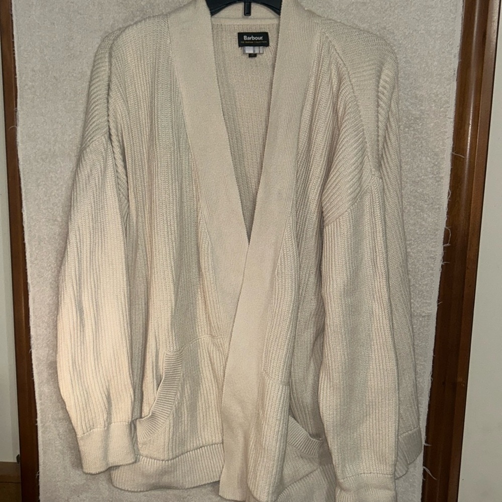 Women’s Barbour Lucie Knit Cardigan | MEDIUM | CREAM | EXCELLENT CONDITION